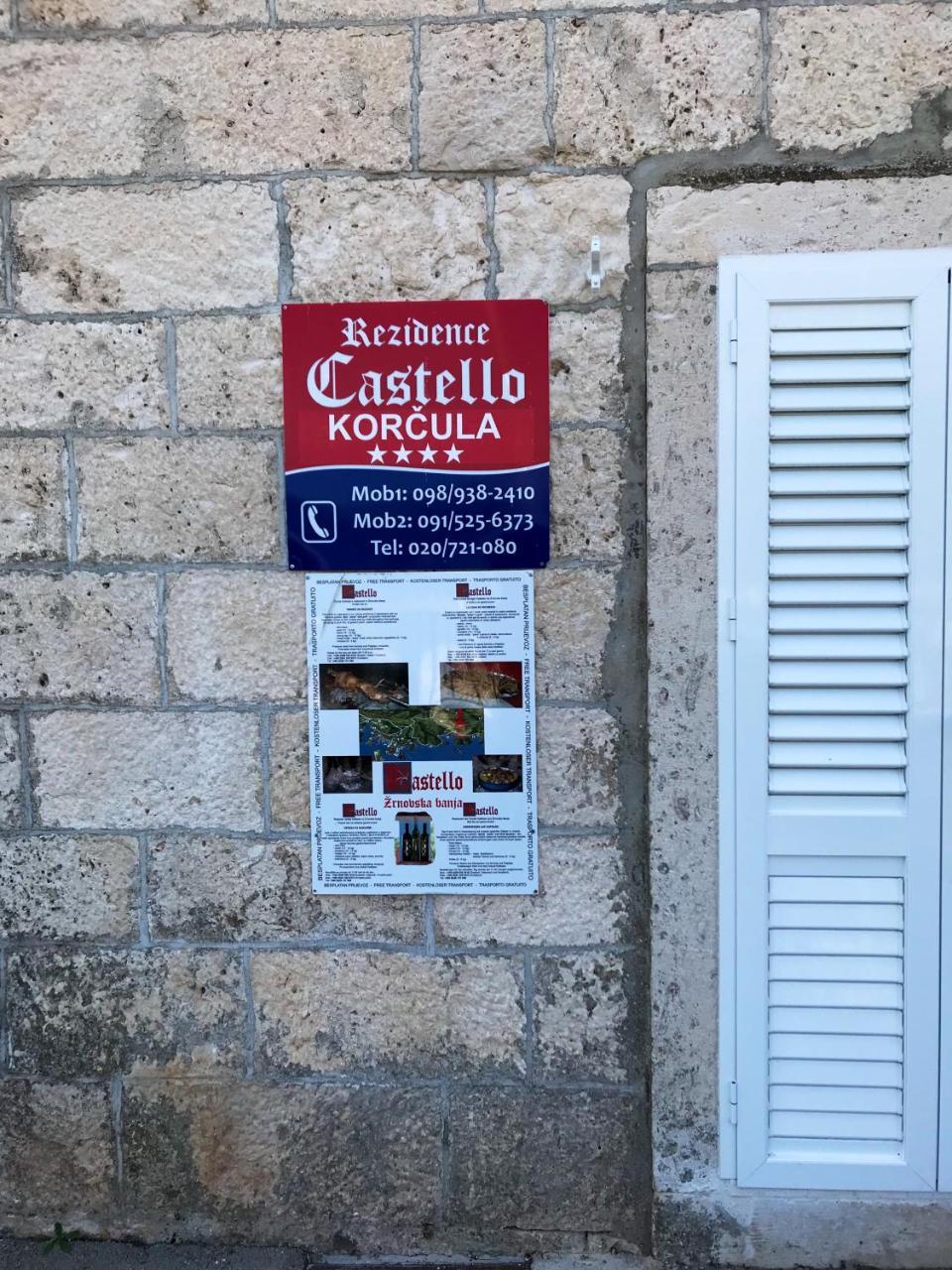 Castello Rezidence Korcula Vila Exterior foto